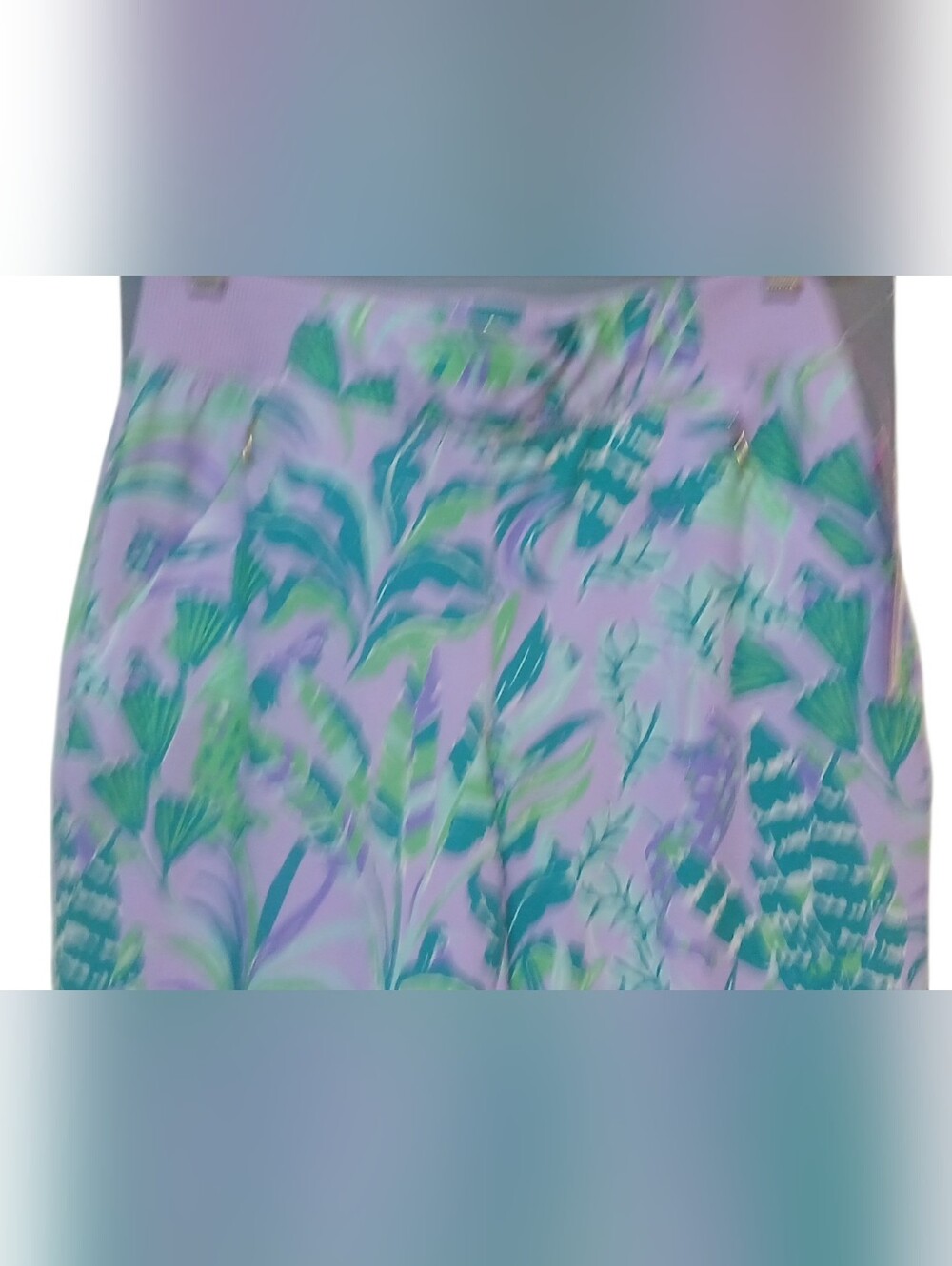 Lilly Pulitzer - NWT. Zippered Pockets, Woven, Elastic Waist, Tropical Floral... - Picture 10 of 11